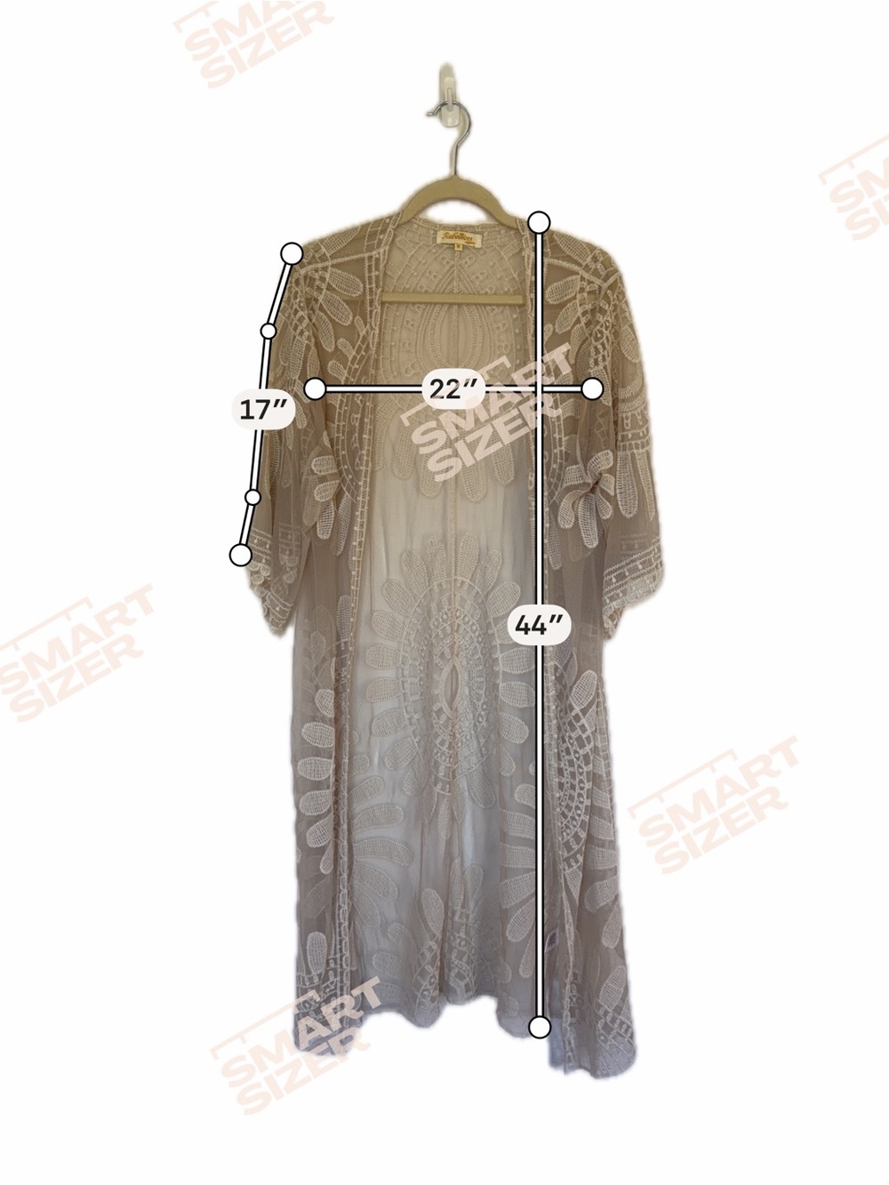 Rebellion Lace Boho Cottagecore Romantic Coachella Festival Duster Cover-up Sz M - Picture 5 of 8